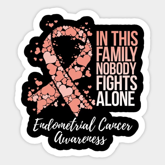 Family Support Endometrial Cancer Awareness Sticker by eldridgejacqueline